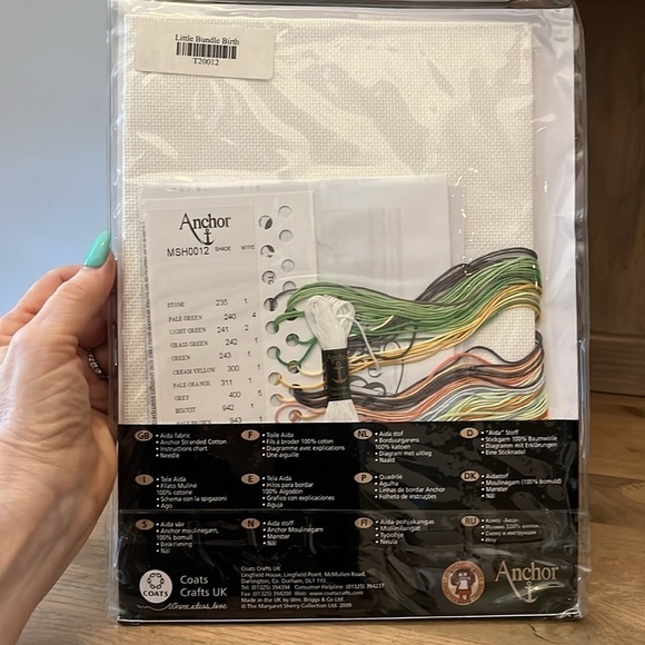 Anchor Counted Cross Stitch Kit New Little Bundle Birth Sampler Crafts Baby - Picture 5 of 6